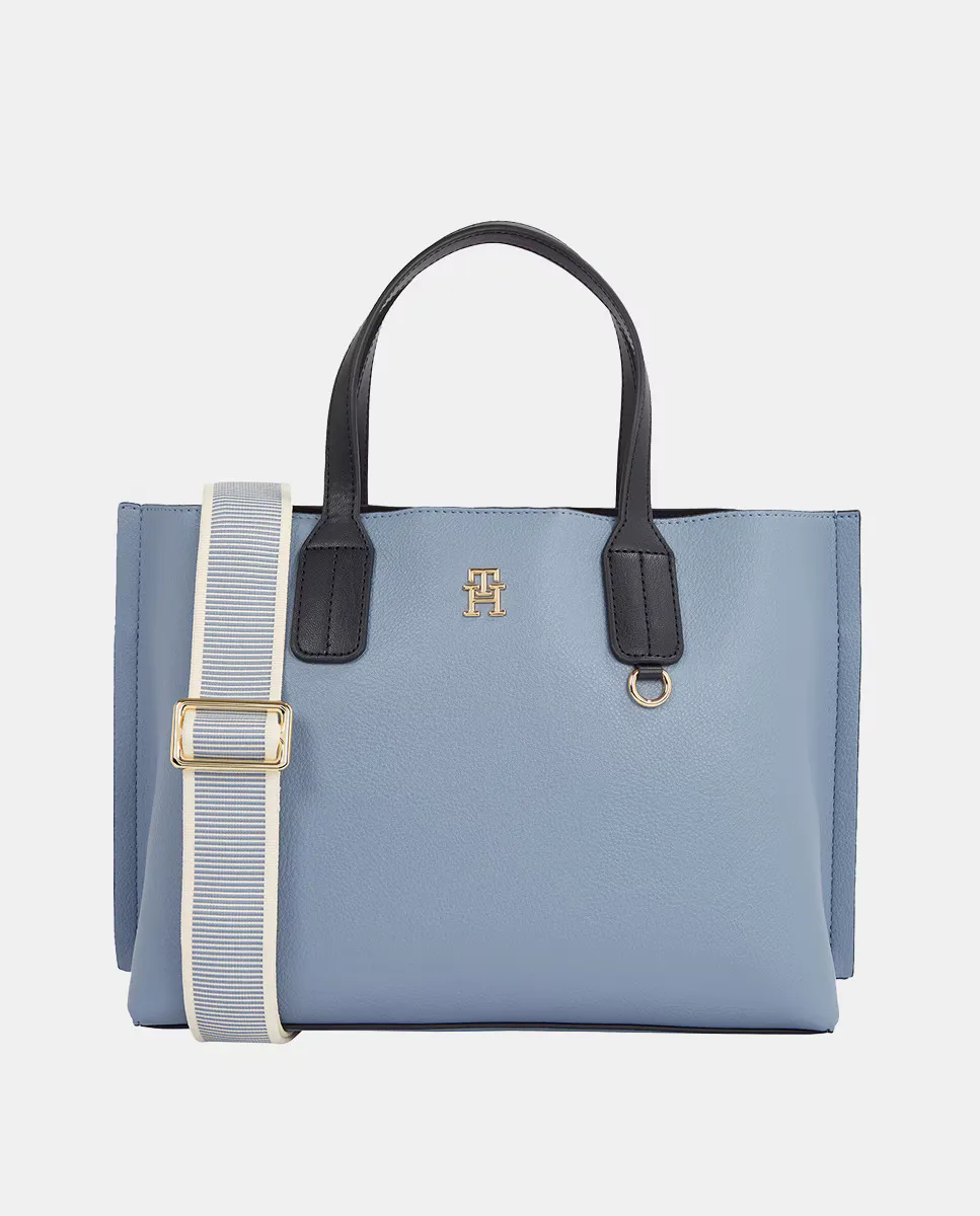 

Мини-сумка тоут в синем цвете Tommy Hilfiger, синий