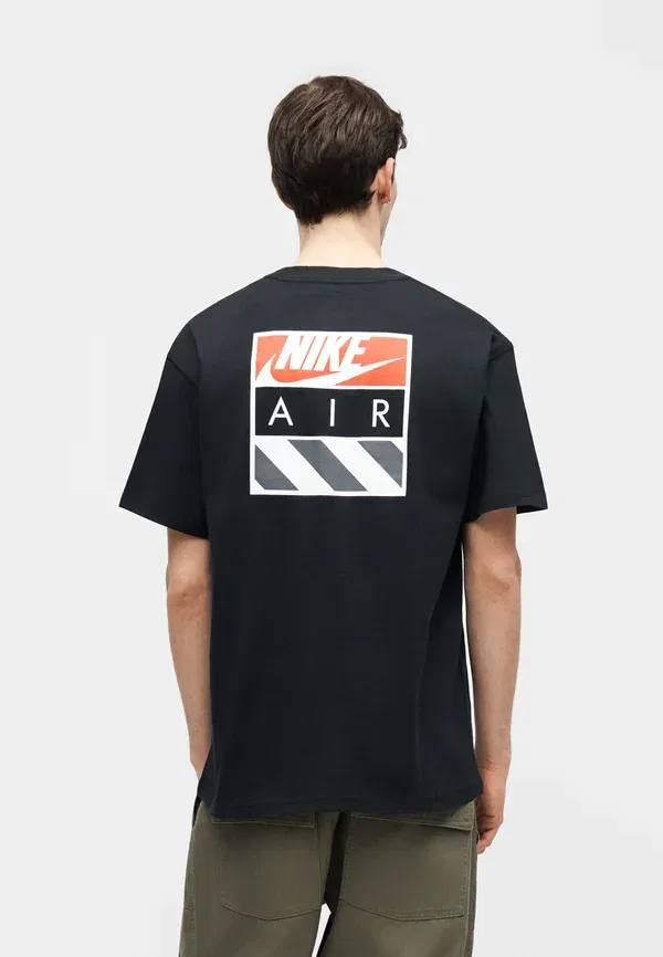 Футболка Nike Sportswear Tee air box print t-shirt, черный — фото 3