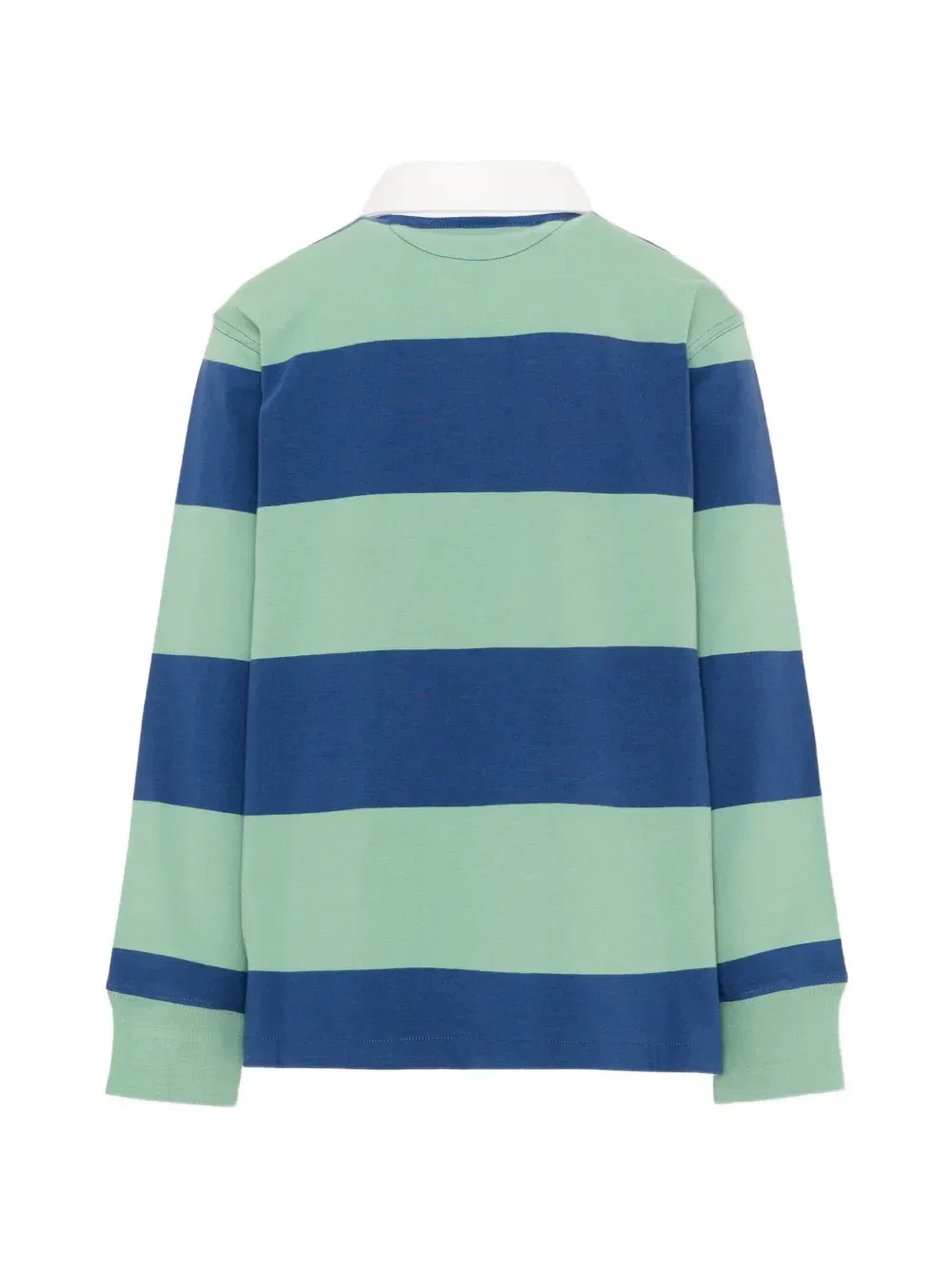Поло с длинными рукавами в полоску Polo Ralph Lauren Kids, синий — фото 2