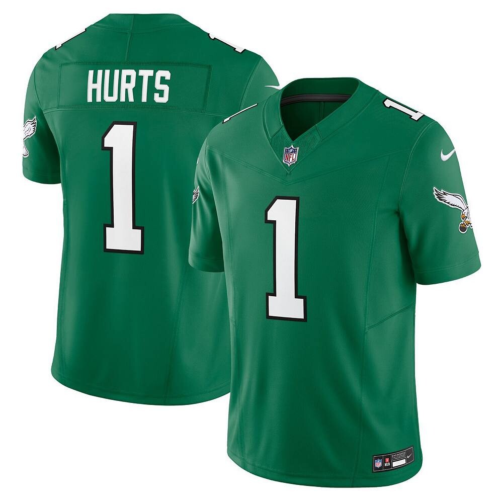 Мужские кроссовки Nike Jalen Hurts Kelly Green Philadelphia Eagles Vapor F. Ограниченный Джерси, цвет Eag Green — фото 2