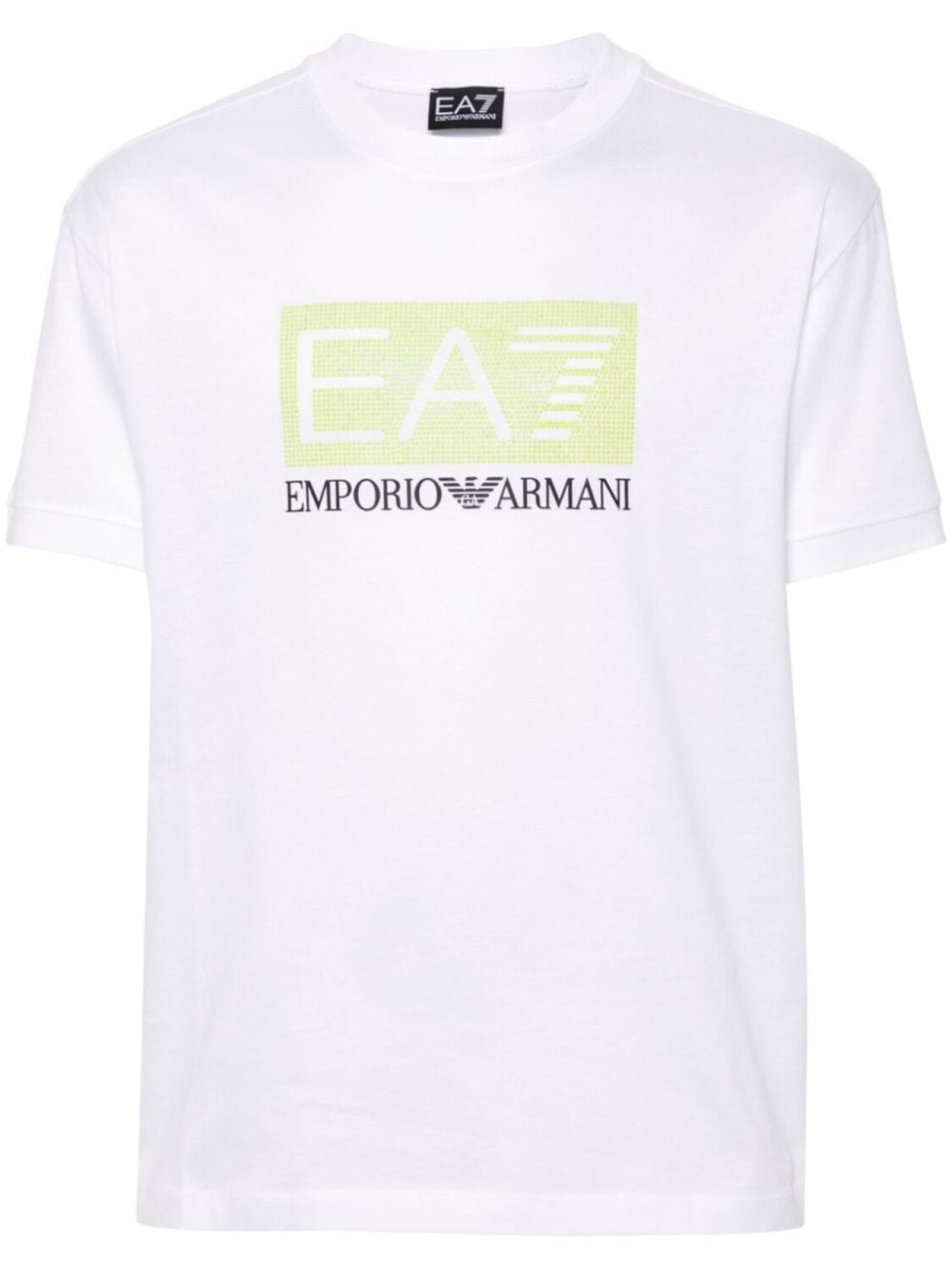 

Ea7 Emporio Armani футболка из хлопка с заклепками и логотипом, белый