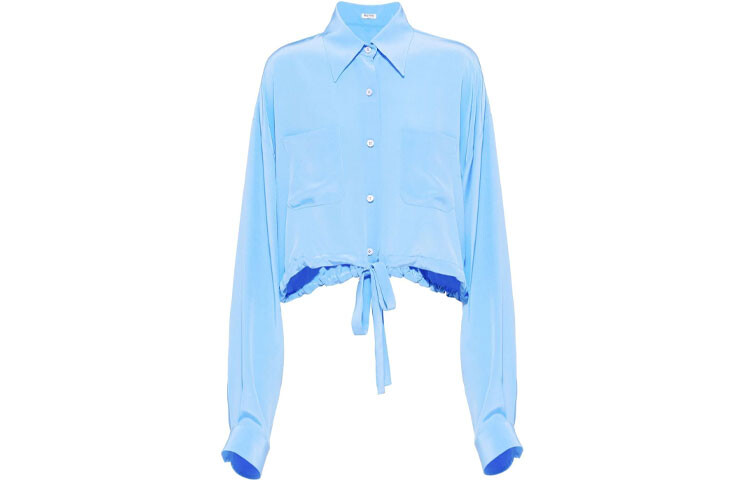 

Укороченный топ Miu Miu, синий