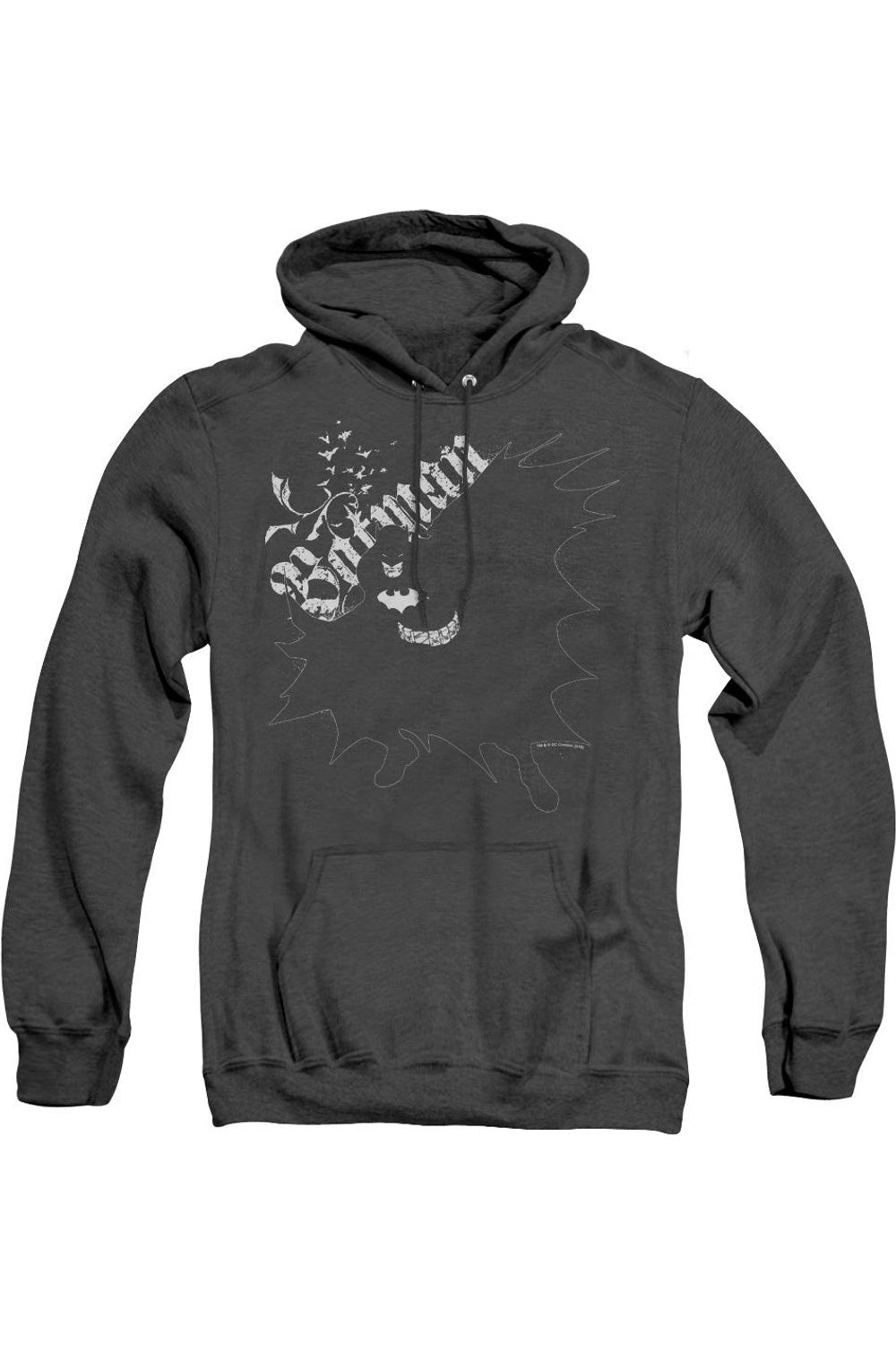 

Batman Darkness Adult Heather Hoodie / Толстовка с капюшоном Gildan, черный