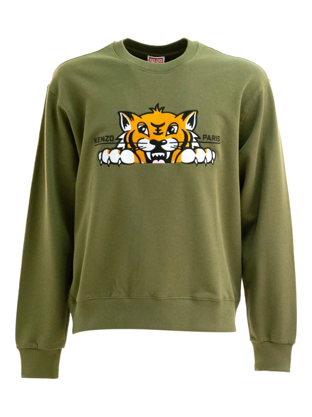 

Толстовка с круглым вырезом и вышивкой KENZO, зеленый