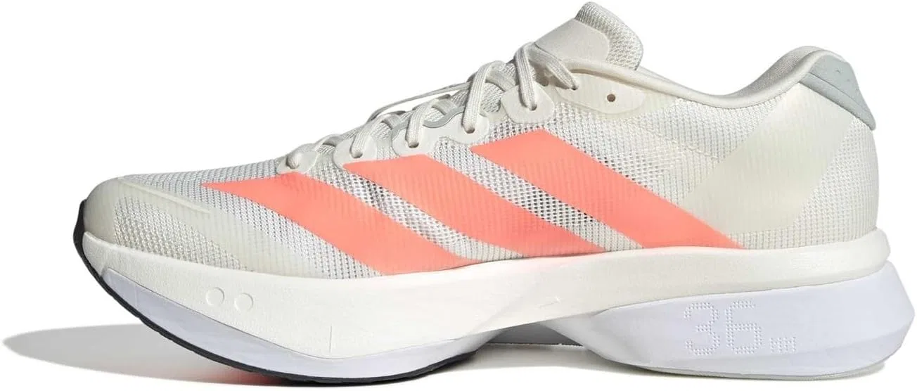 Кроссовки Adidas Unisex Adizero Boston 13 M, Dark White Luor Grey — фото 2