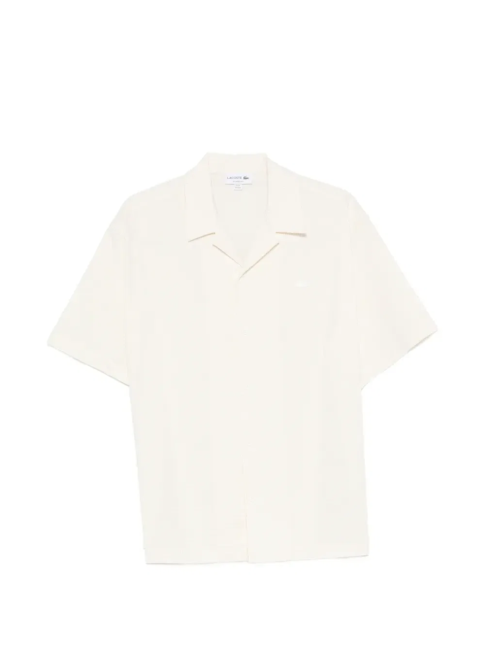 Жаккардовая полосатая рубашка Lacoste, бежевый