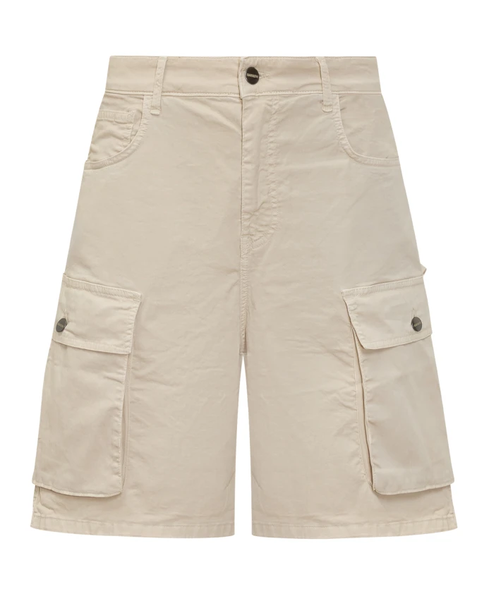

Шорты-Карго с карманами и застежкой на пуговицу Barrow, белый