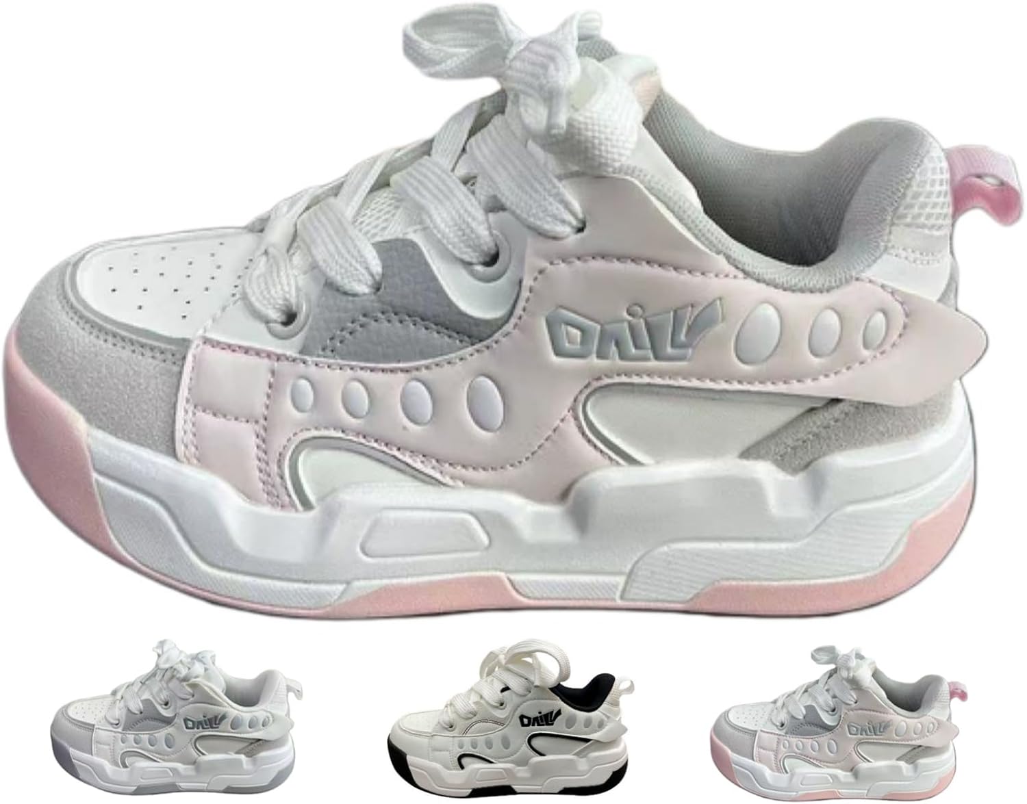 

Стильные массивные кроссовки в стиле Y2K для женщин и мужчин, дышащие повседневные низкие модные белые спортивные обувь для ходьбы Macefil