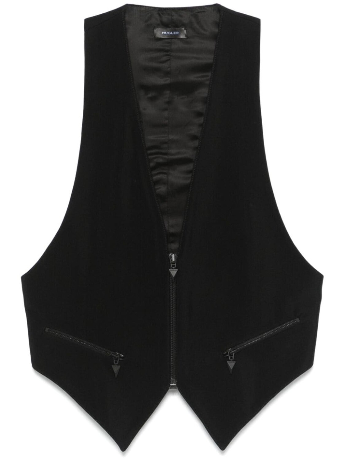 

Mugler жилет строгого кроя, черный