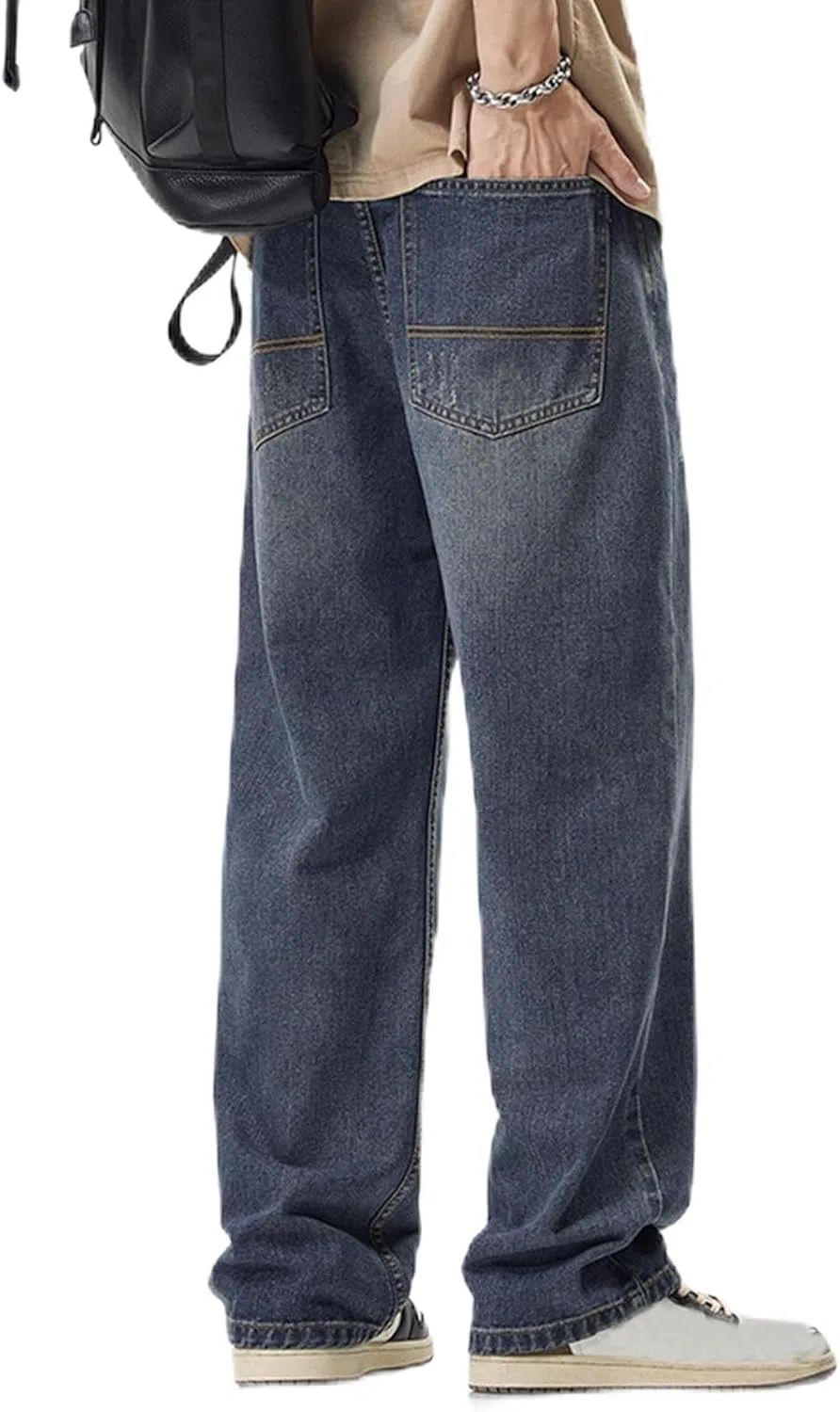Джинсы свободные, Baggy Jeans, голубой