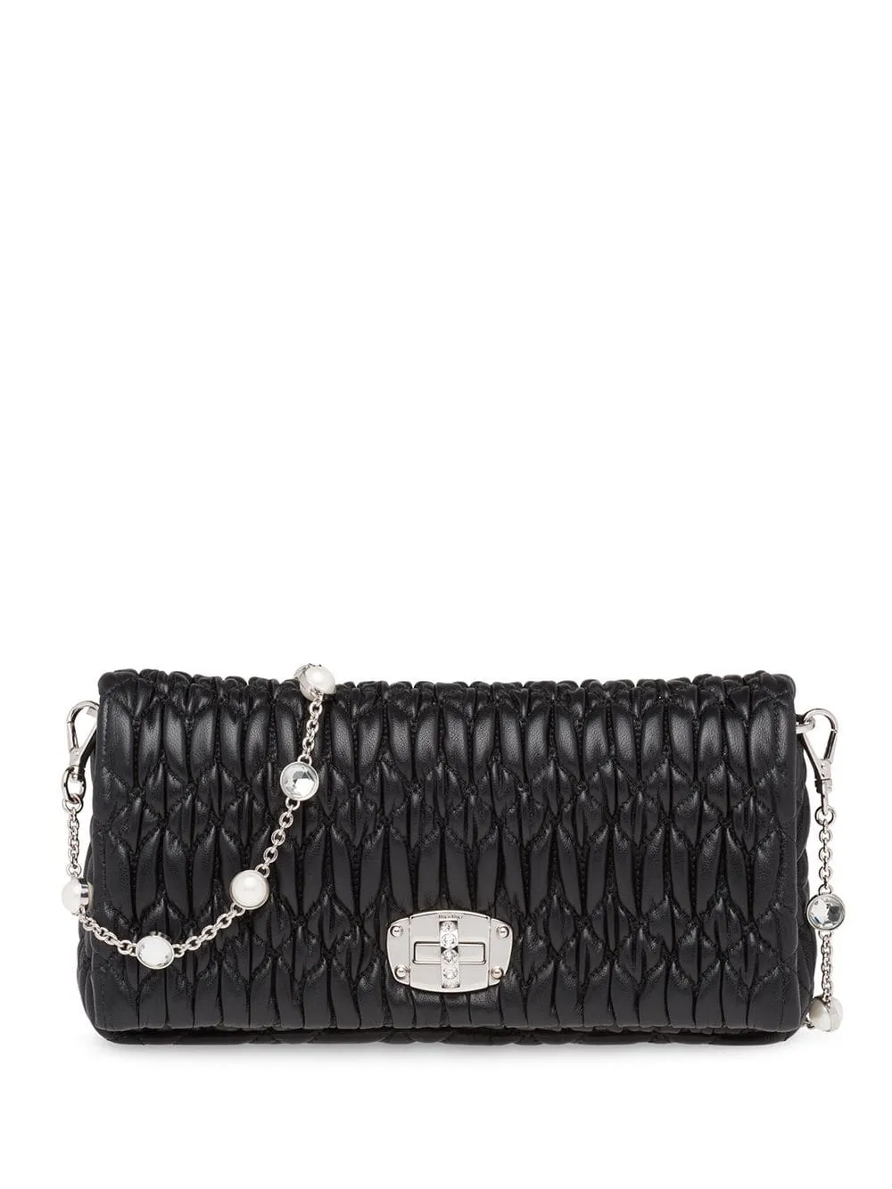 

Сумка Miu Crystal MIU MIU, черный