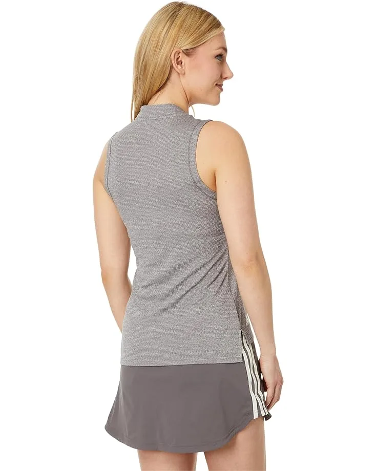 Поло Adidas Golf Ultimate365 Textured Sleeveless Polo, Charcoal — фото 2