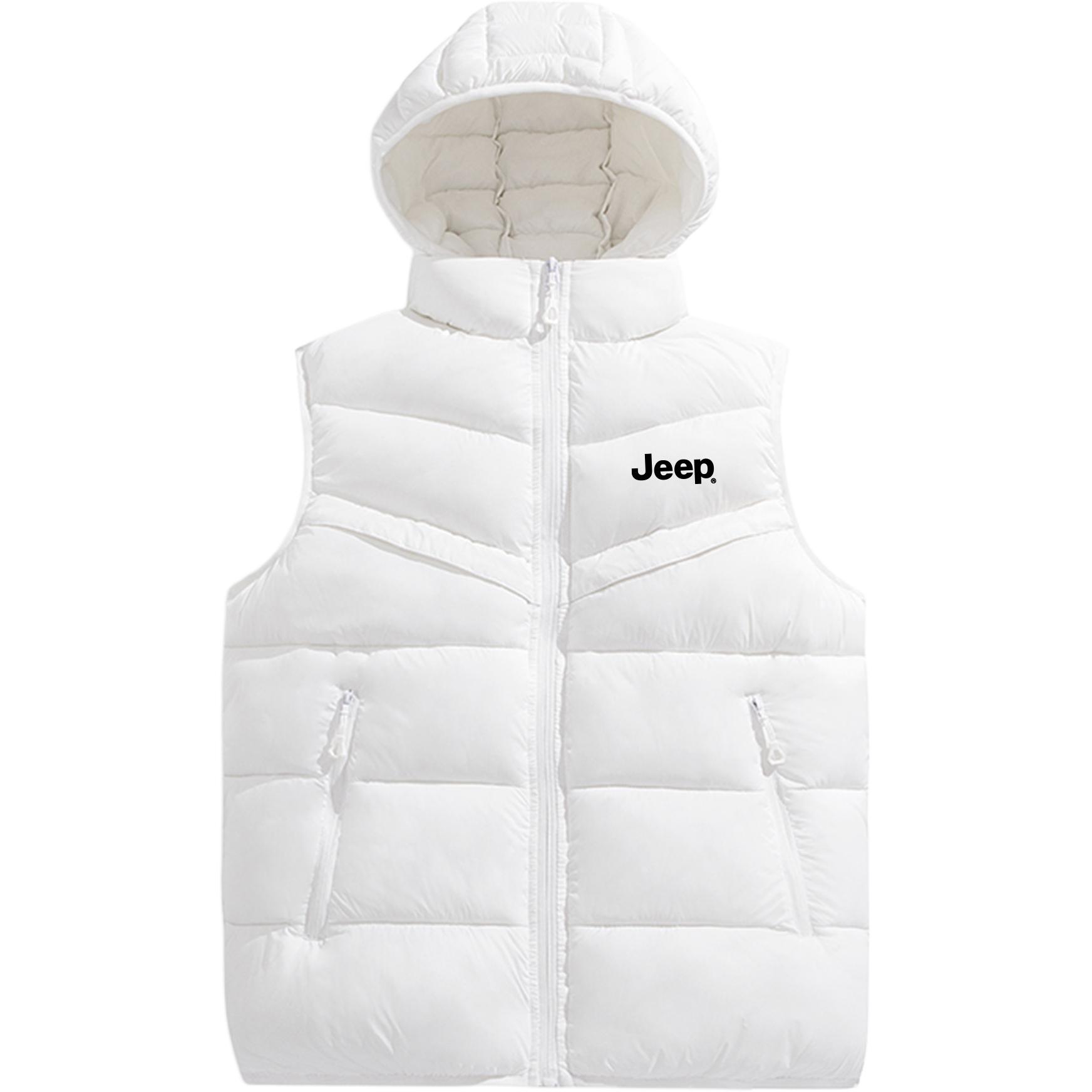 

Пуховик с капюшоном Unisex Moderate Others Jeep, белый