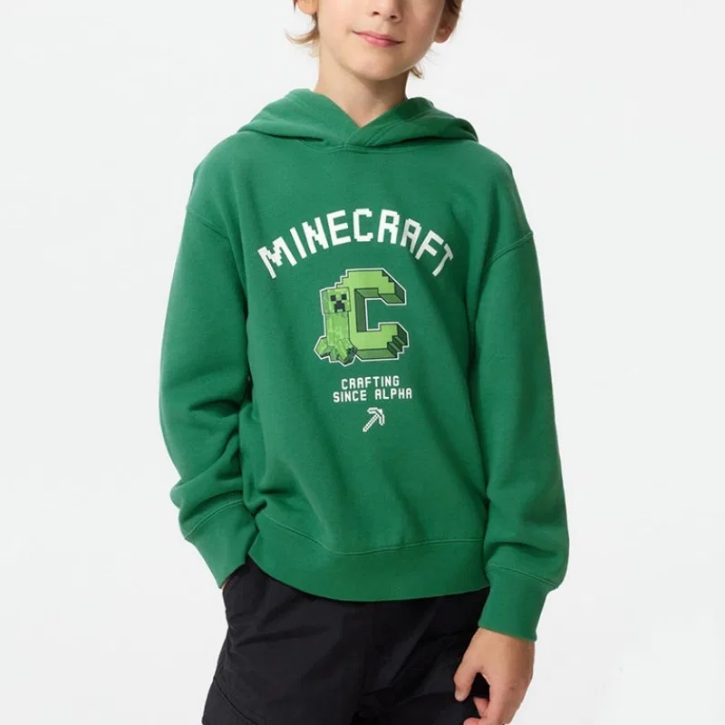 Детский свитшот x MINECRAFT UNIQLO, 55 Turquoise — фото 3
