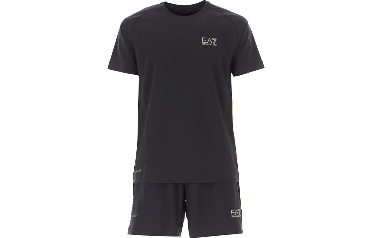 

EA7 Casual Sportswear Мужская черная футболка EMPORIO ARMANI