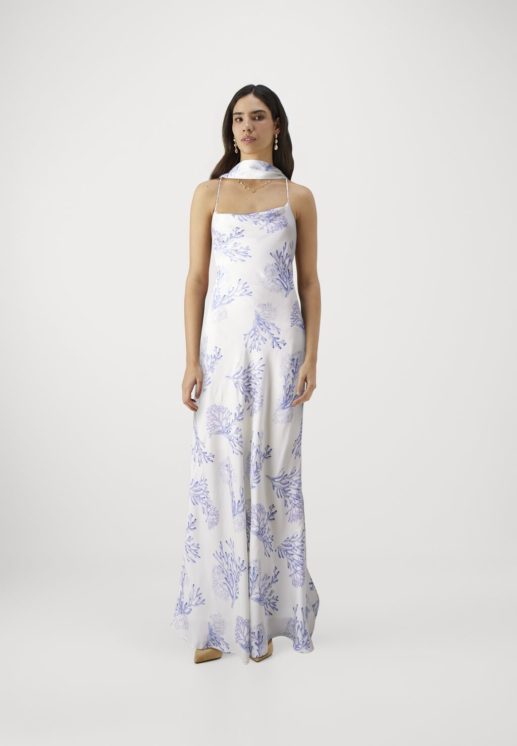 

Бальное платье ELIZA TIE BACK SLIP DRESS By Malina, синий