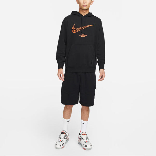 Толстовка cny chinese new year's edition logo printing knit fleece black Nike, черный — фото 3