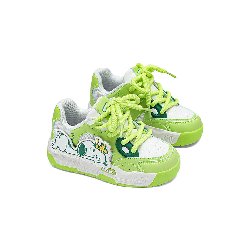 Кроссовки Snoopy Kids Lifestyle Shoes Kids Low-top White, зеленый — фото 2