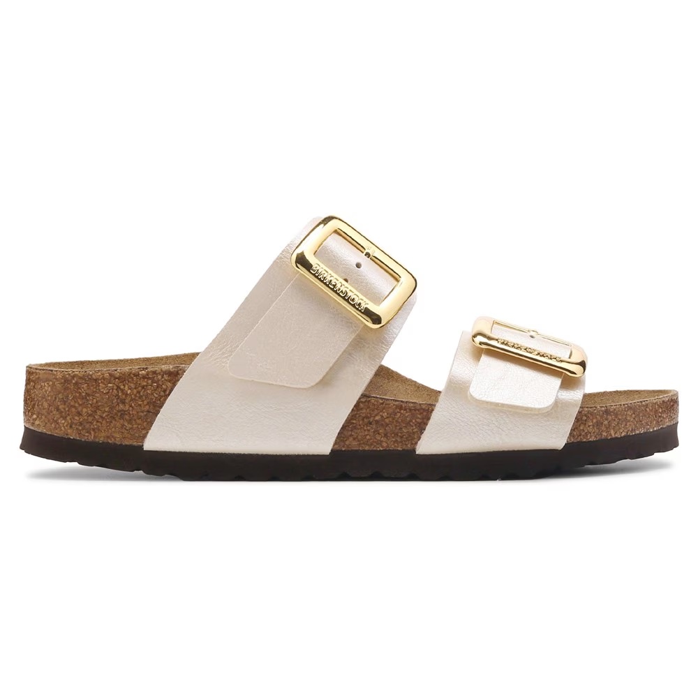 Сандалии Birkenstock Sydney luxe с пряжкой и удобной стелькой, graceful pearl white — фото 2