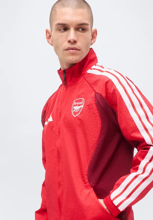 Куртка Arsenal FC Home Anthem Jacket Club Wear Adidas Performance, ярко-алый/бордовый — фото 4