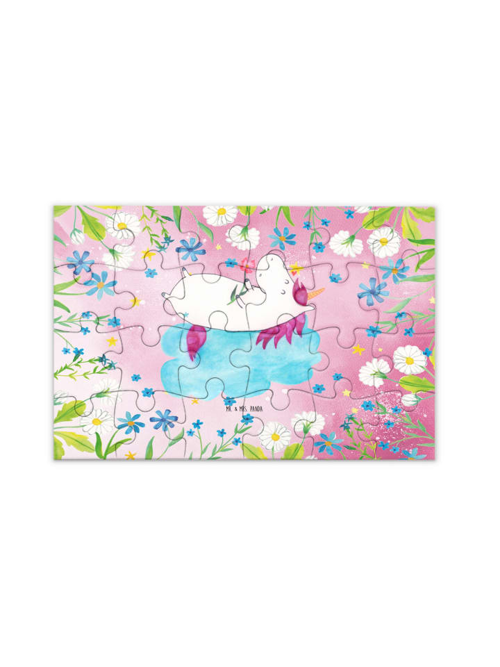 

Mr. & Mrs. Panda Головоломка «Единорог влюблен» без слов, пастельно-красный цвет