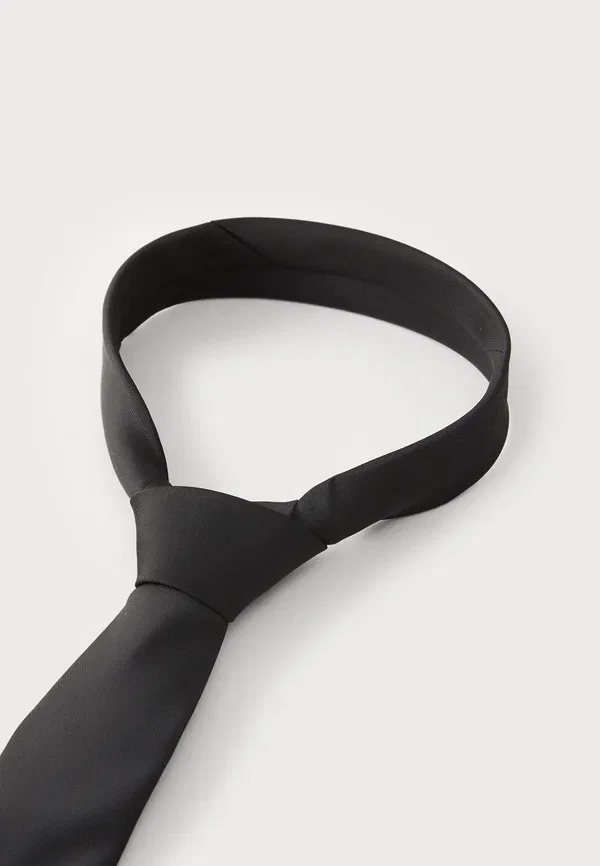 Галстук Calvin Klein Slidell solid tie, черный — фото 3