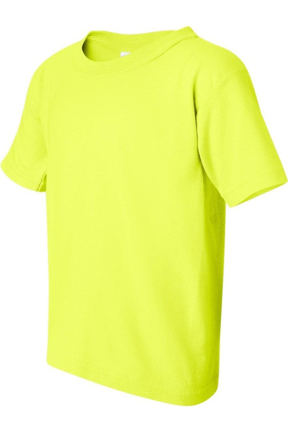 Футболка Gildan Heavy Cotton Youth, цвет safety green — фото 3