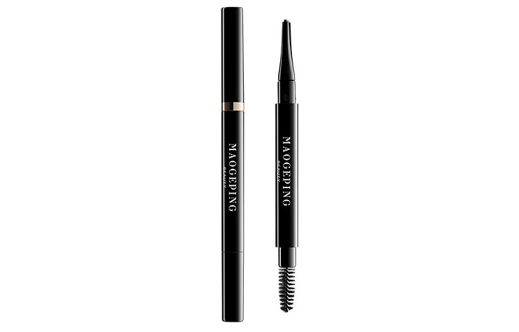 Карандаш для бровей с эффектом моделирования, стойкий, оттенкиGray Black, 0,18 г MAOGEPING, коричневый — фото 3
