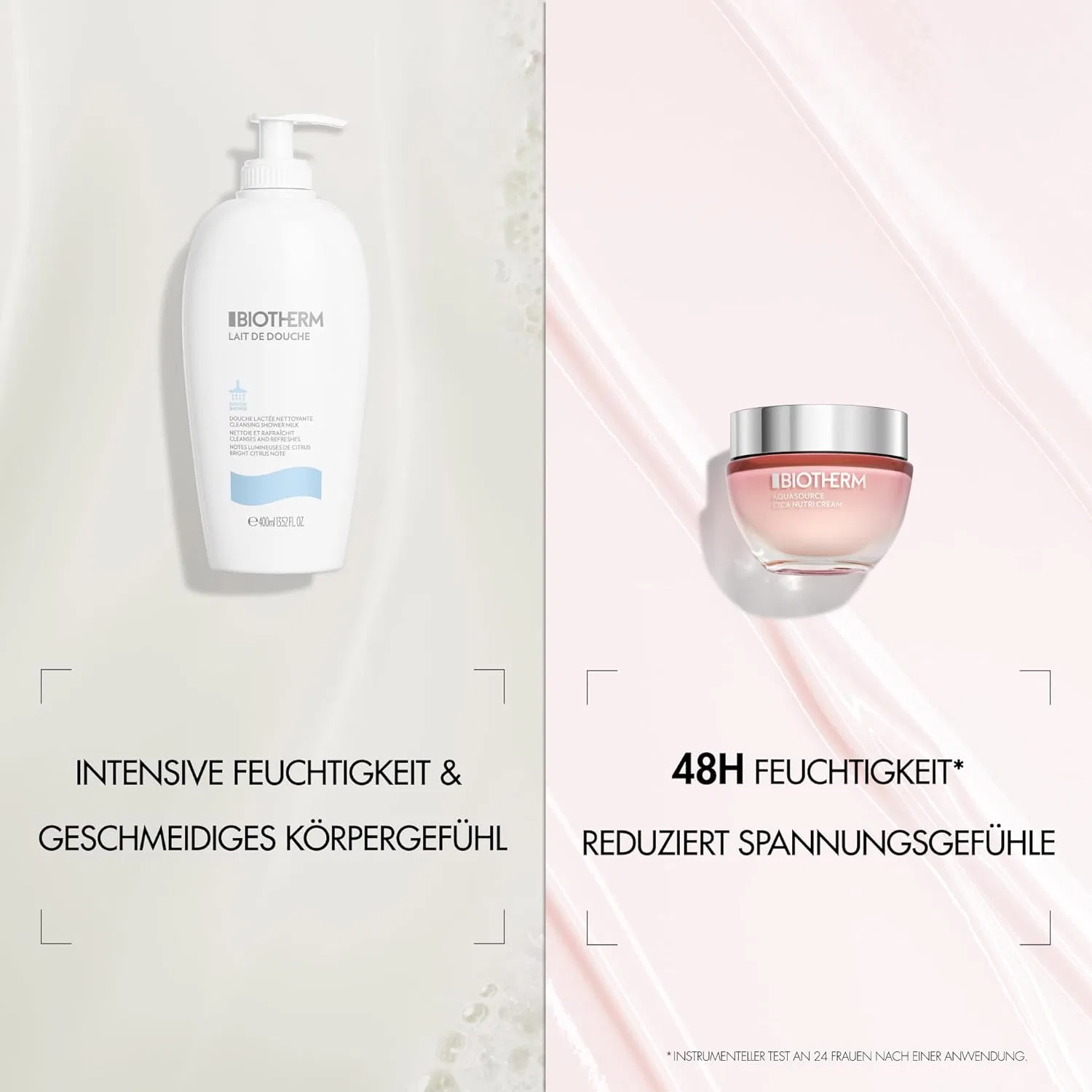 Набор Biotherm Aquasource Cica Nutri Cream 50 мл + Lait De Douche Shower Gel 400 мл Biotherm — фото 4