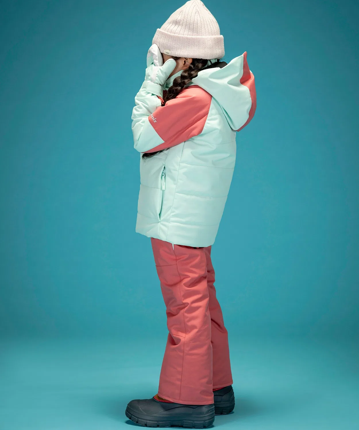 Костюм детский Ski Asymmetry Bicolor Junior Two-piece, phenix, 2 предмета — фото 3