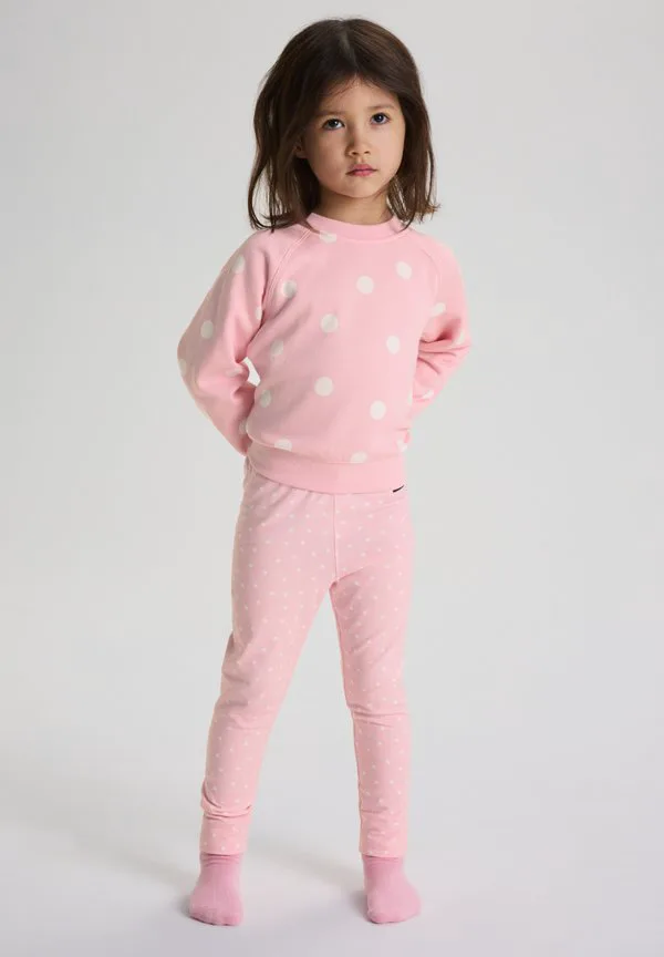 Леггинсы и брюки в горошек с регулируемой длиной Polarn O. Pyret, Candy Pink