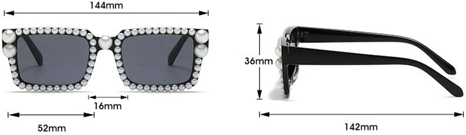 

Солнцезащитные очки COTIA Fashion Pearl для женщин и мужчин, милые квадратные солнцезащитные очки, конфетные цвета, праздничные солнцезащитные очки, Pink