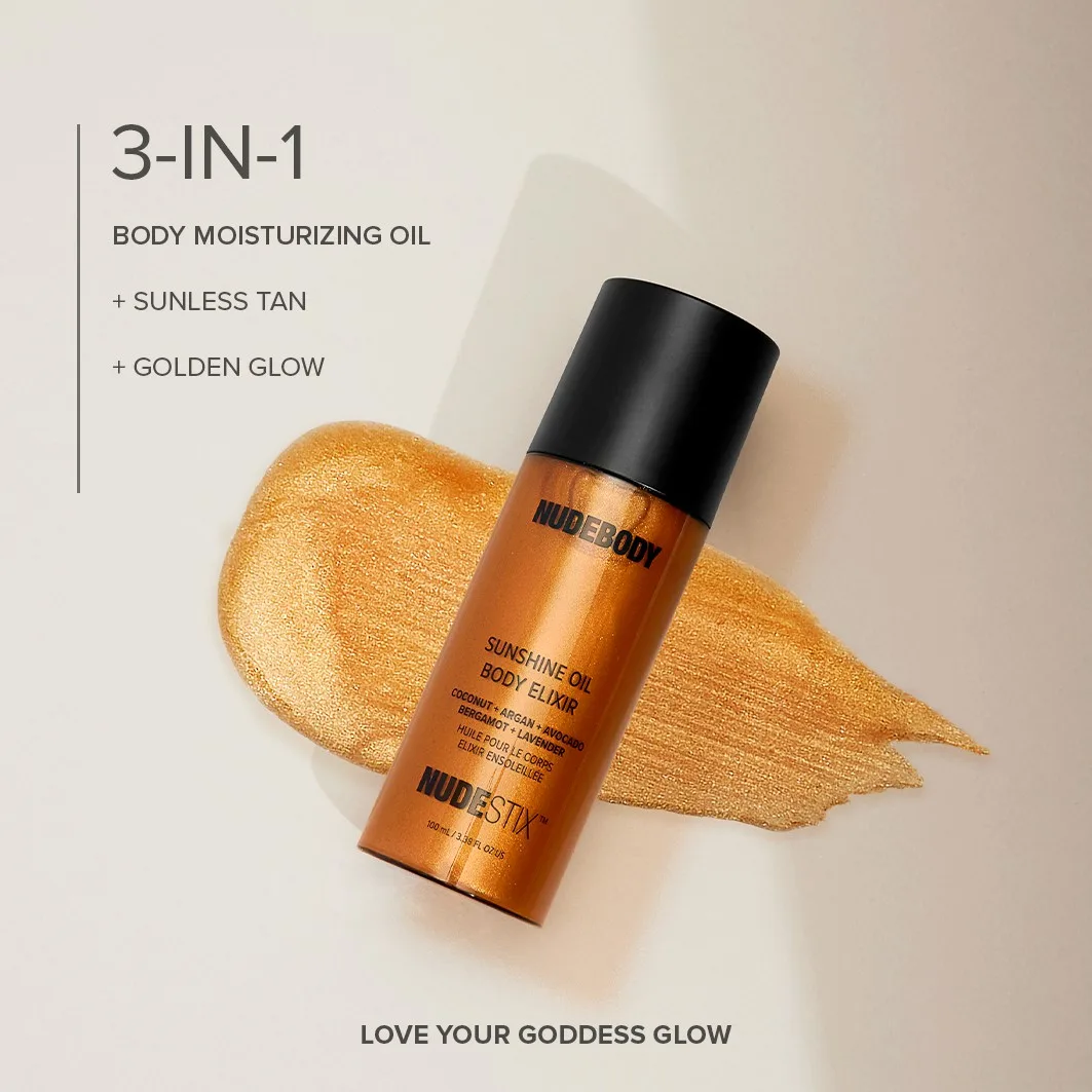 Эликсир для тела «Солнечное масло» Nudestix, 100 мл — фото 3