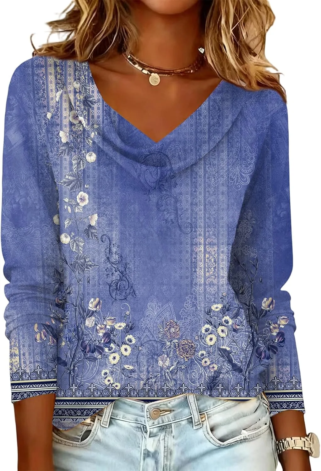 

Женский топ с капюшоном и длинным рукавом, принт, свободный крой