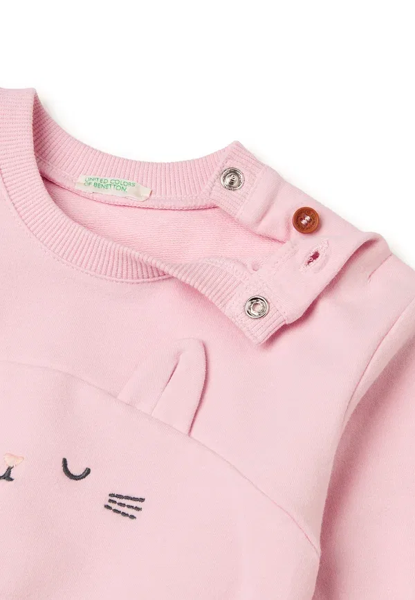 Толстовка United Colors Of Benetton, розовый — фото 3
