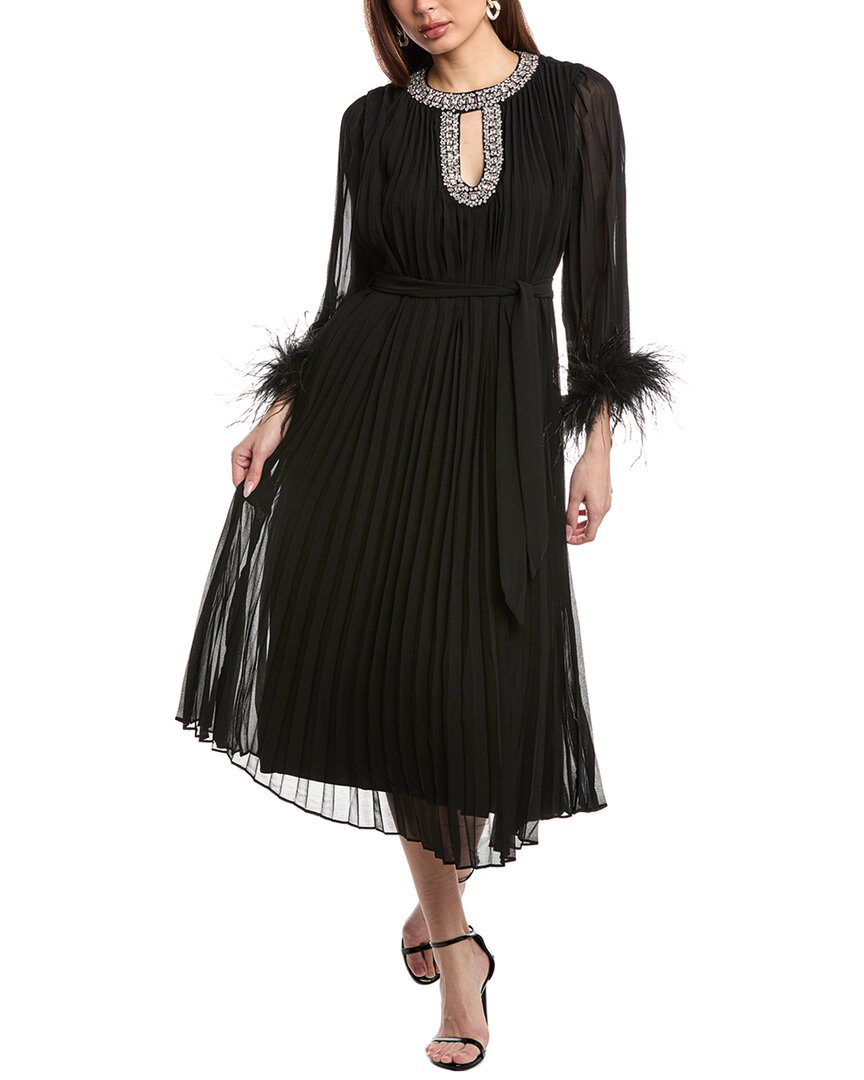 

Flora Bea NYC Steffina Плиссированное мини-платье, черный