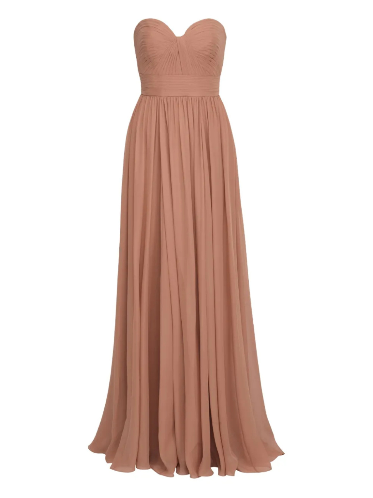 

Шелковое платье Elie Saab, коричневый