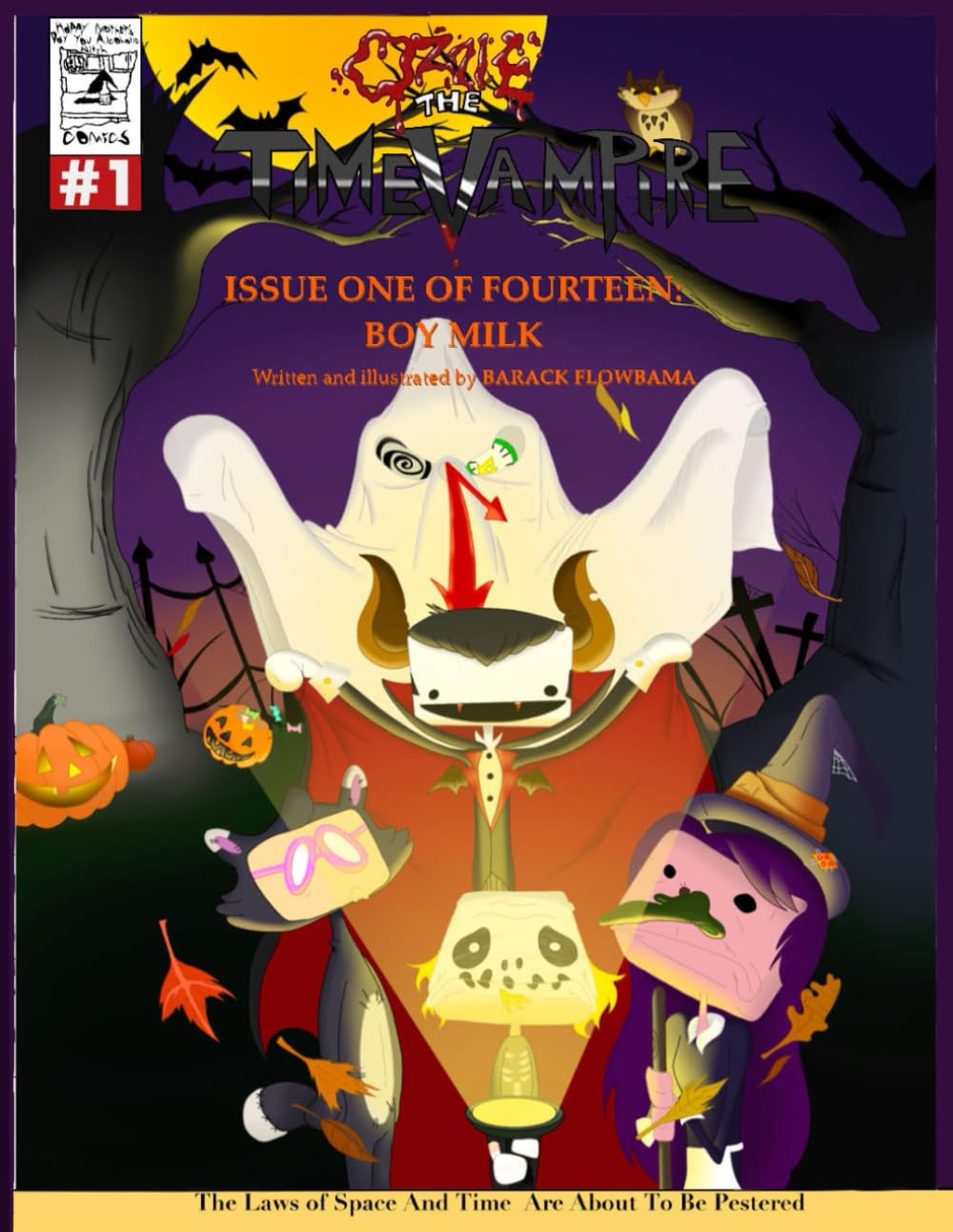 

Ozzie The Time Vampire I Issue One I Boy Milk - HALLOWEEN VARIANT COVER (Independently published)