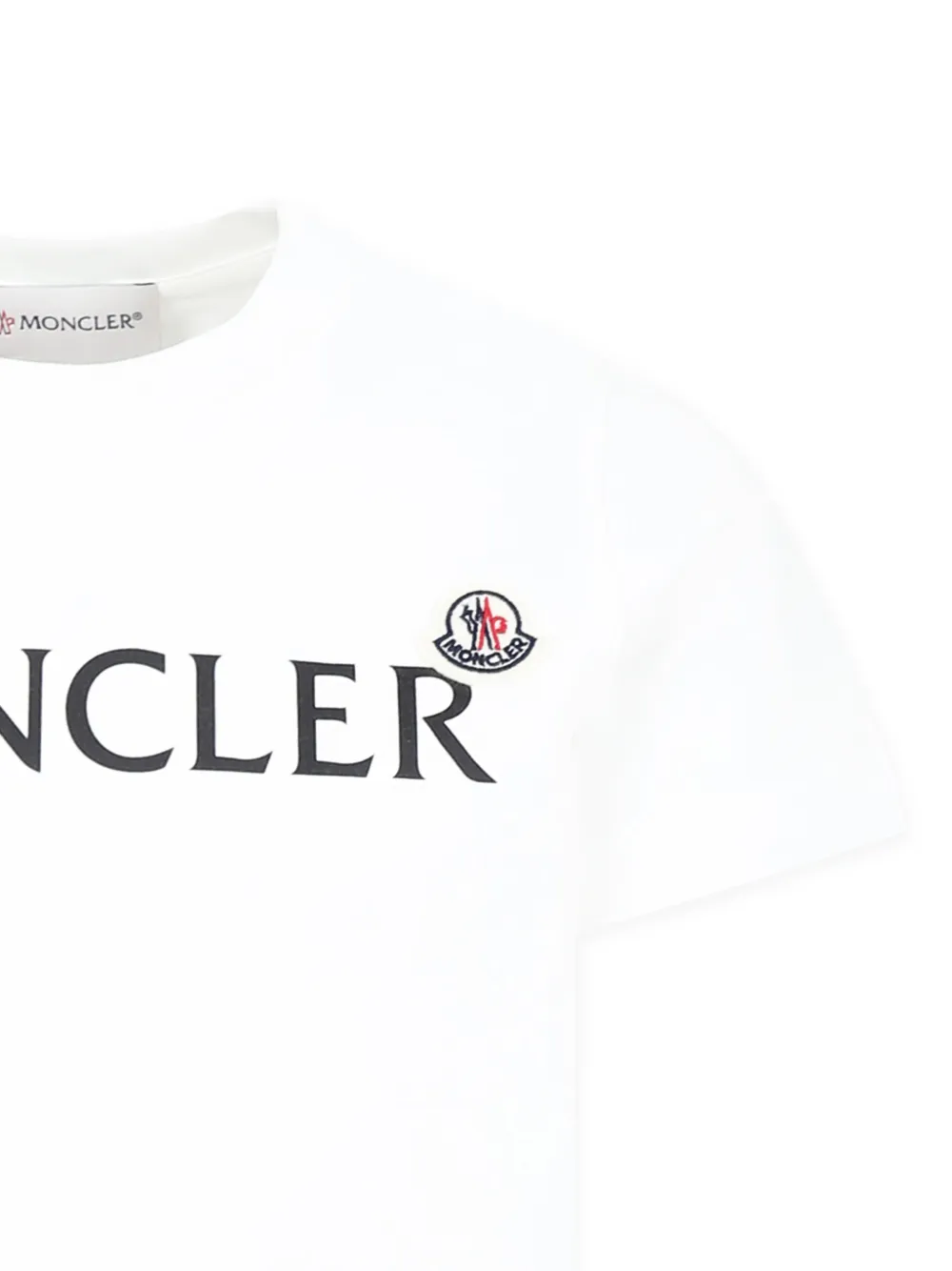 Футболка с логотипом Moncler Enfant, белый — фото 3