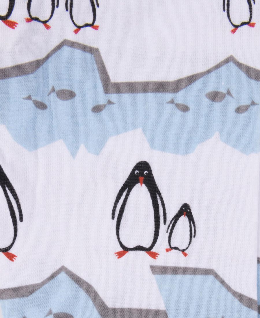 Детская хлопковая пижама из двух частей для праздника Leveret, Penguin — фото 2