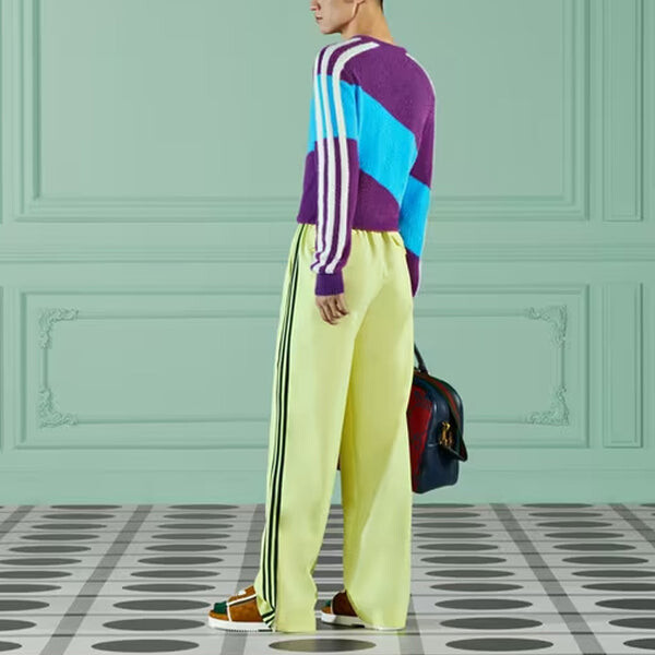 Свитер x adidas wool sweater 'purple light blue' Gucci, фиолетовый — фото 3