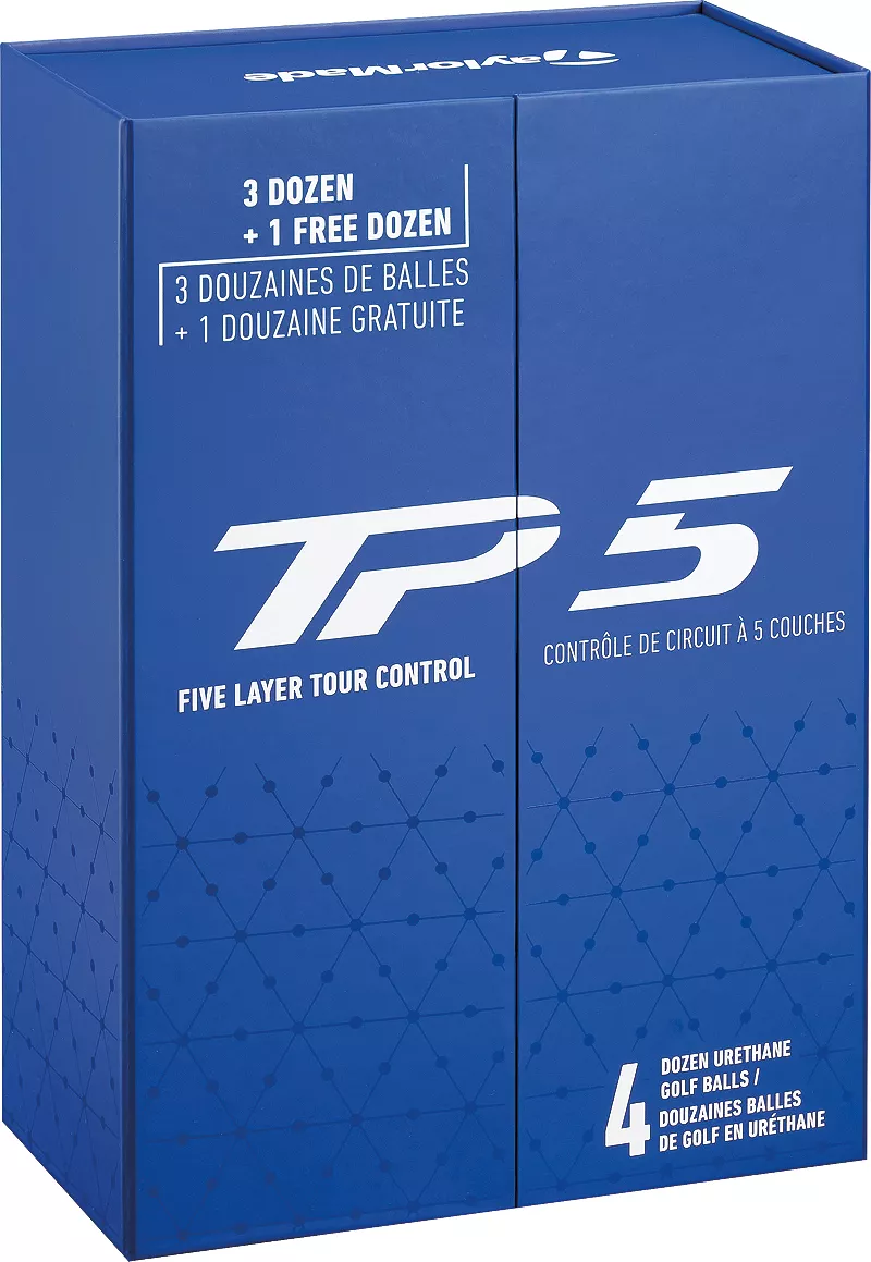 

Мячи для гольфа TaylorMade 2024 TP5 — 4 дюжины, белый