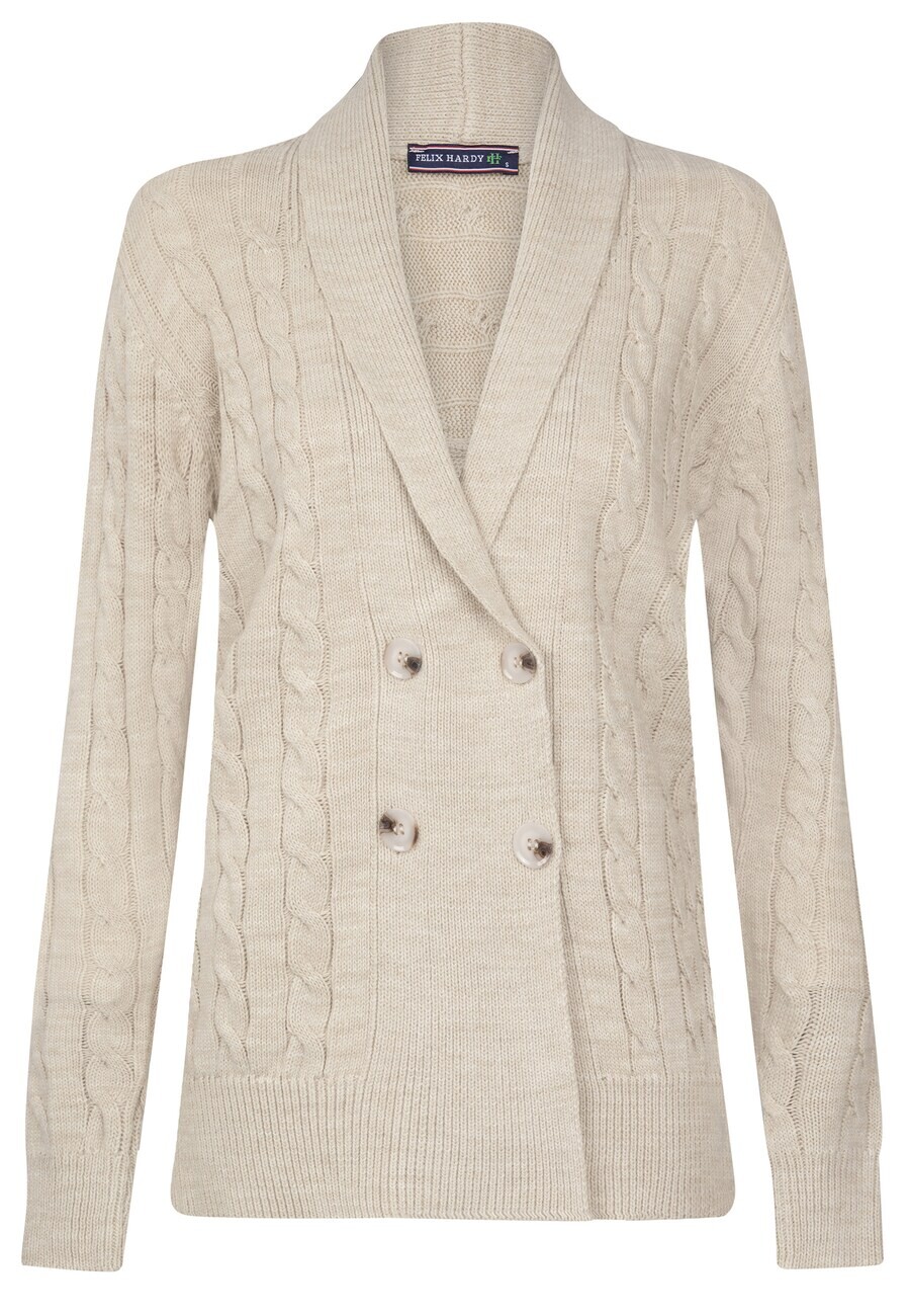 

Вязаный кардиган Felix Hardy Knit Cardigan, бежевый