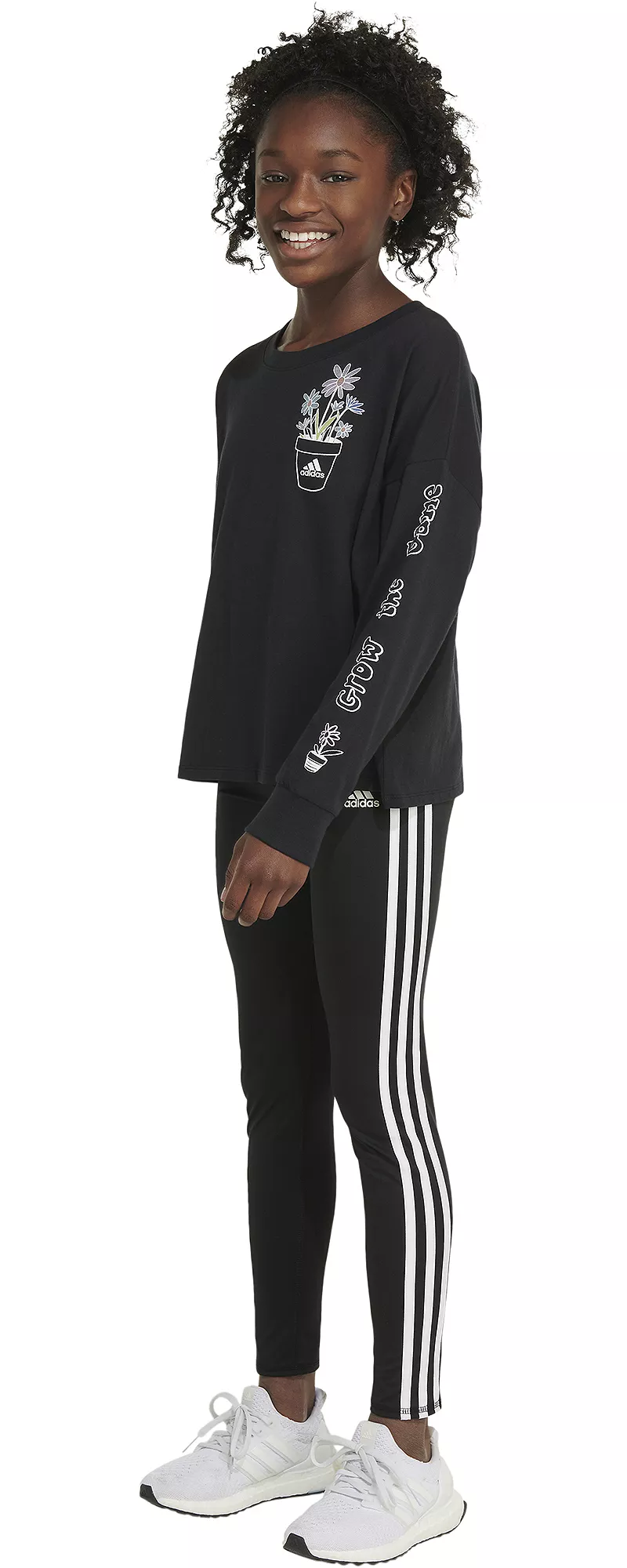 

Футболка Adidas с длинными рукавами, черный