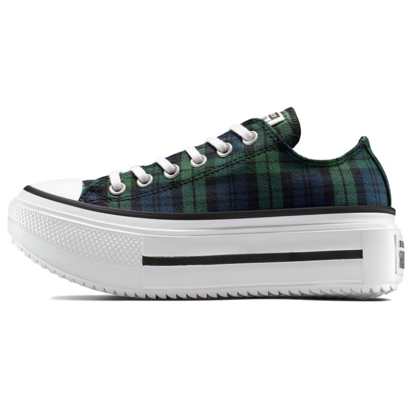 

Chuck Taylor All Star Wmns Lift Double Stack Platform Low 'Plaid' Converse, синий белый