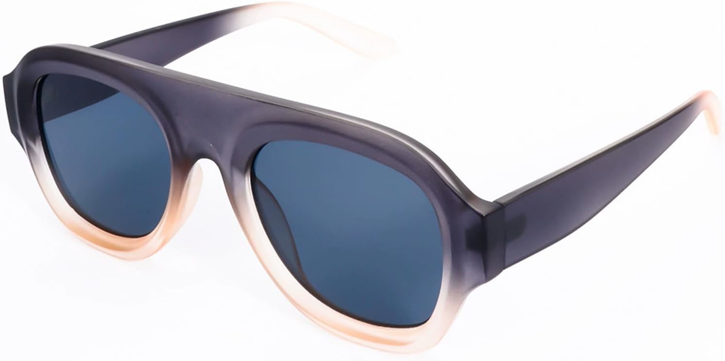 

Солнцезащитные очки Willochra Retro Oversized Pilot для женщин, модные градиентные овальные солнцезащитные очки для мужчин, панк-очки, для активного отдыха и путешествий, защита от УФ-излучения UV400, C2