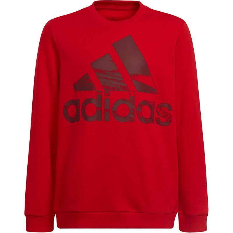 Красная толстовка для подростков Adidas, красный — фото 3