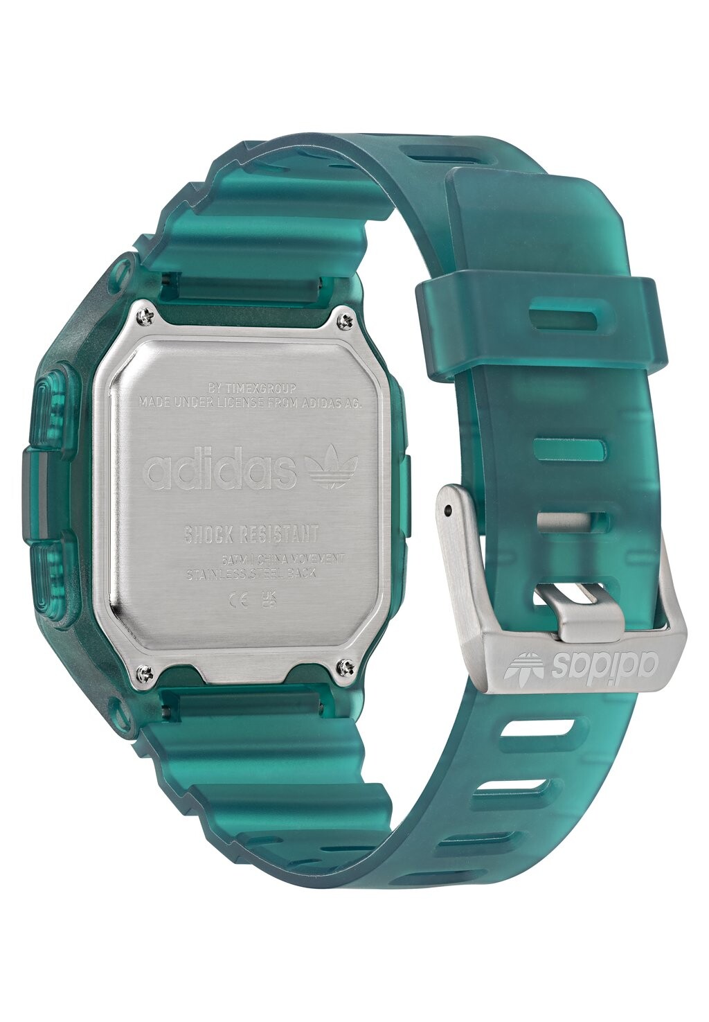 

Цифровые часы DIGITAL ONE GMT adidas Originals, зеленый
