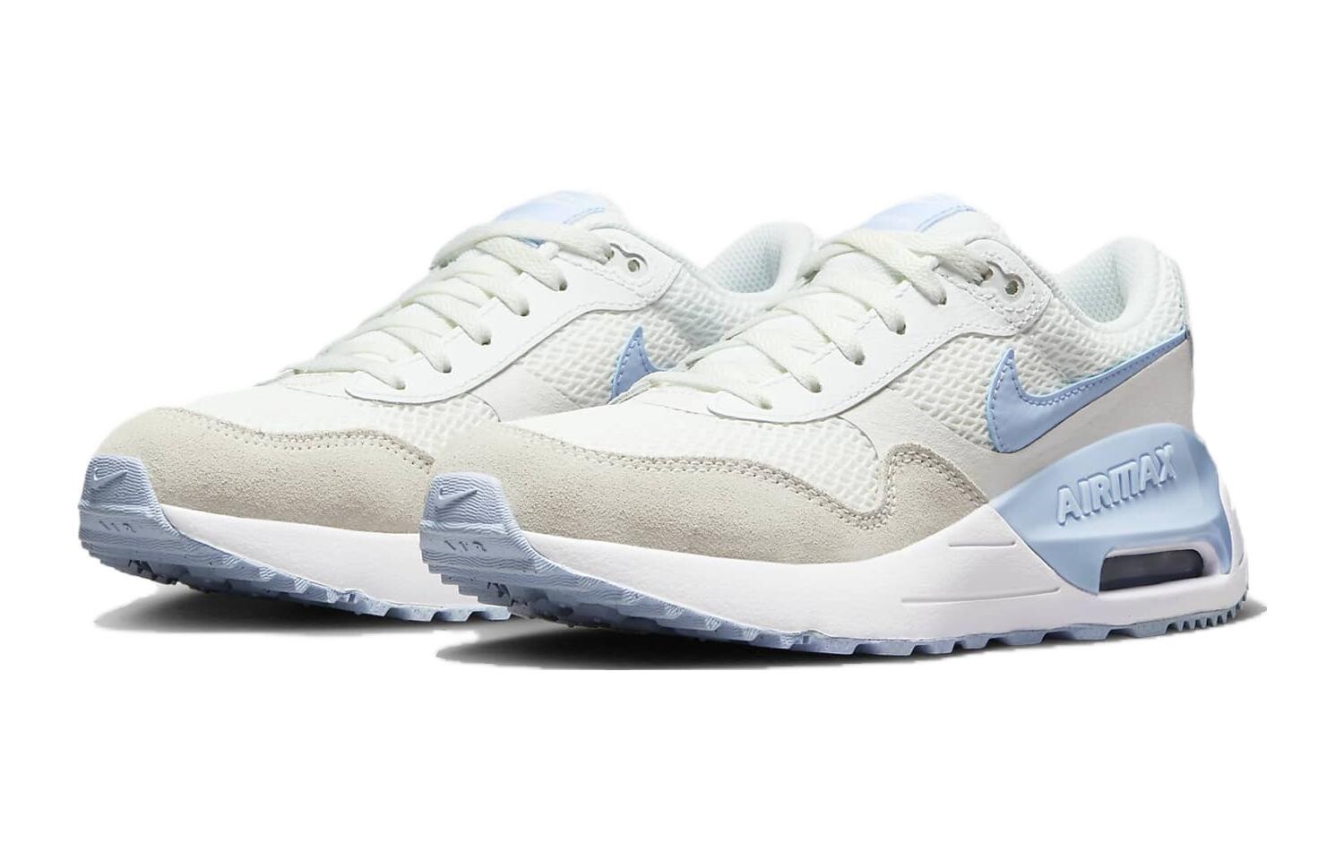 Кроссовки Nike Air Max SYSTM Big Kid 'White Cobalt Bliss', белый/синий — фото 3