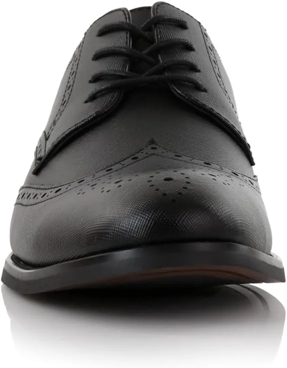 

Мужские оксфорды Ferro Aldo с крыльями | Классические броги и двухцветные модели Spectator | Формальная обувь для свадьбы, бизнеса и вечеринок, черный